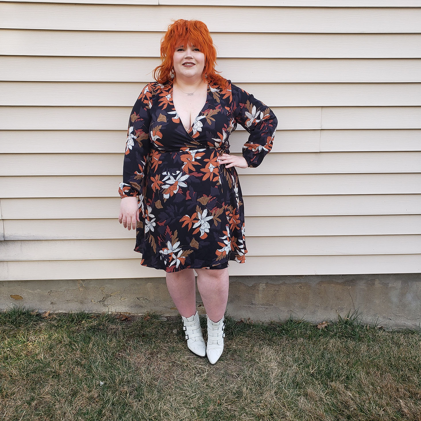 Stitch Fix Plus Size Clothing Review – Retro 70s Wrap Dress