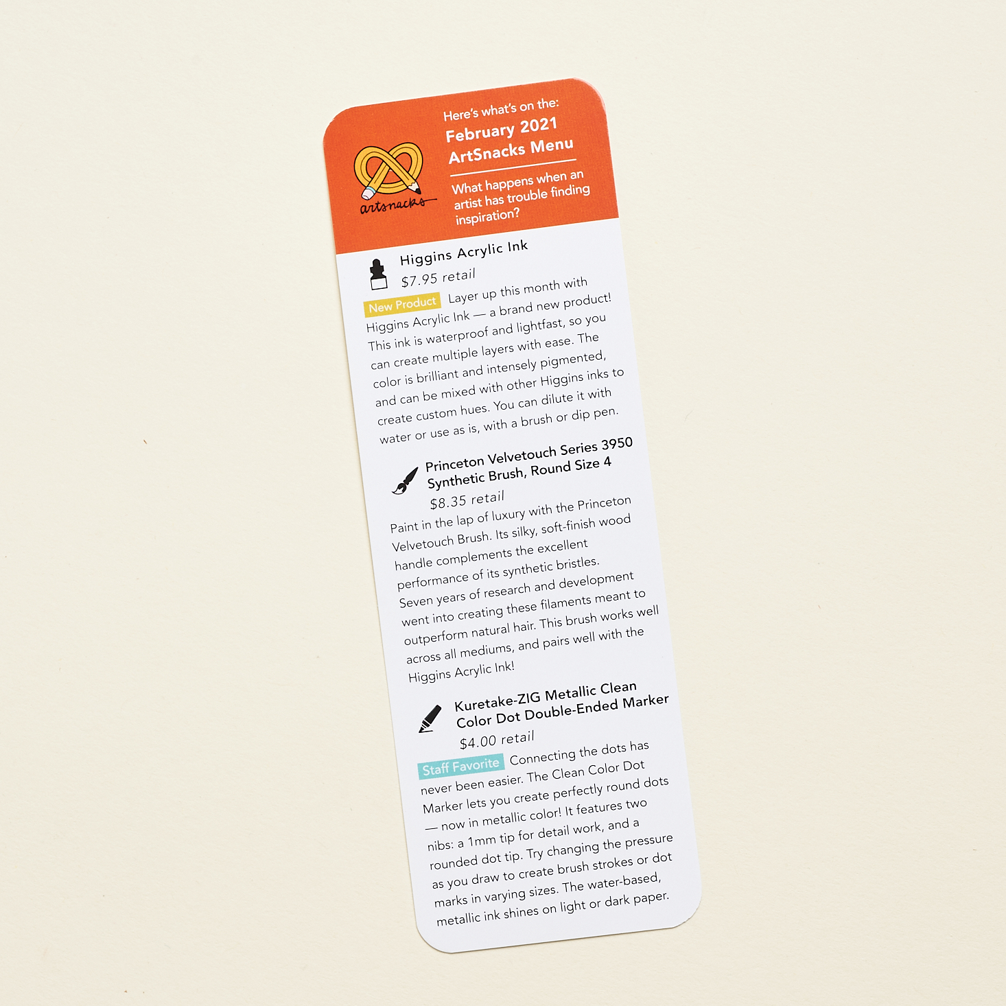 ArtSnacks Plus Subscription Box Review - February 2021 | MSA