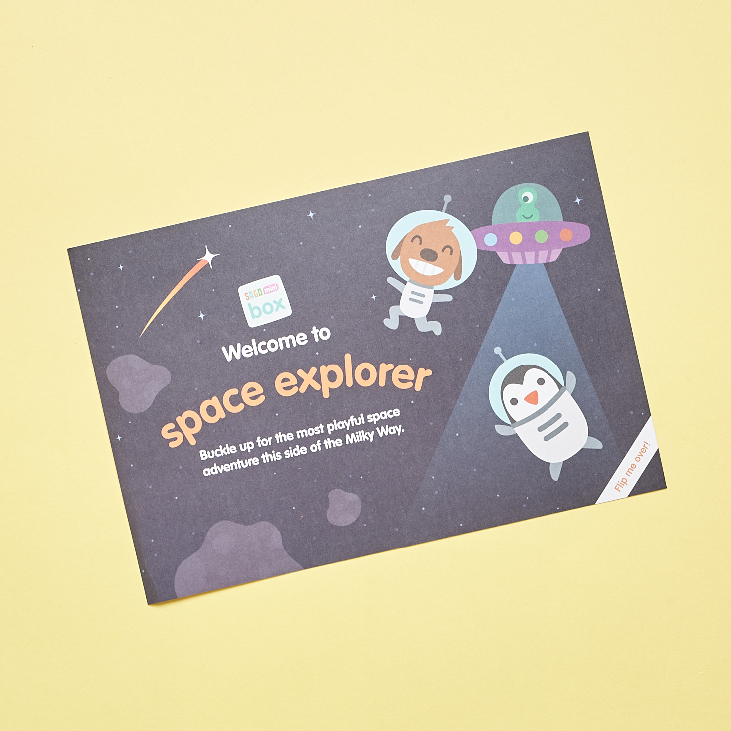 Sago Mini Box March 2021 space explorer card