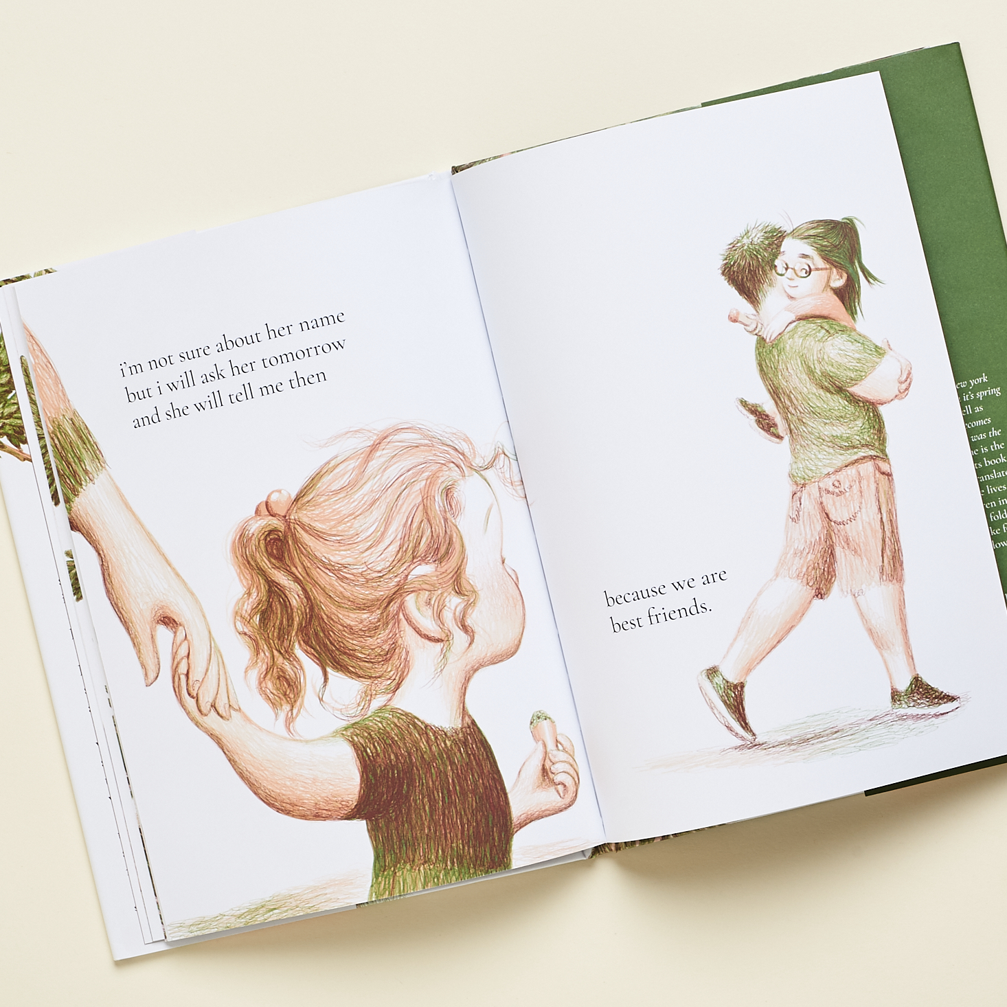 A glimpse inside My Best Friend picture book from Little Feminist