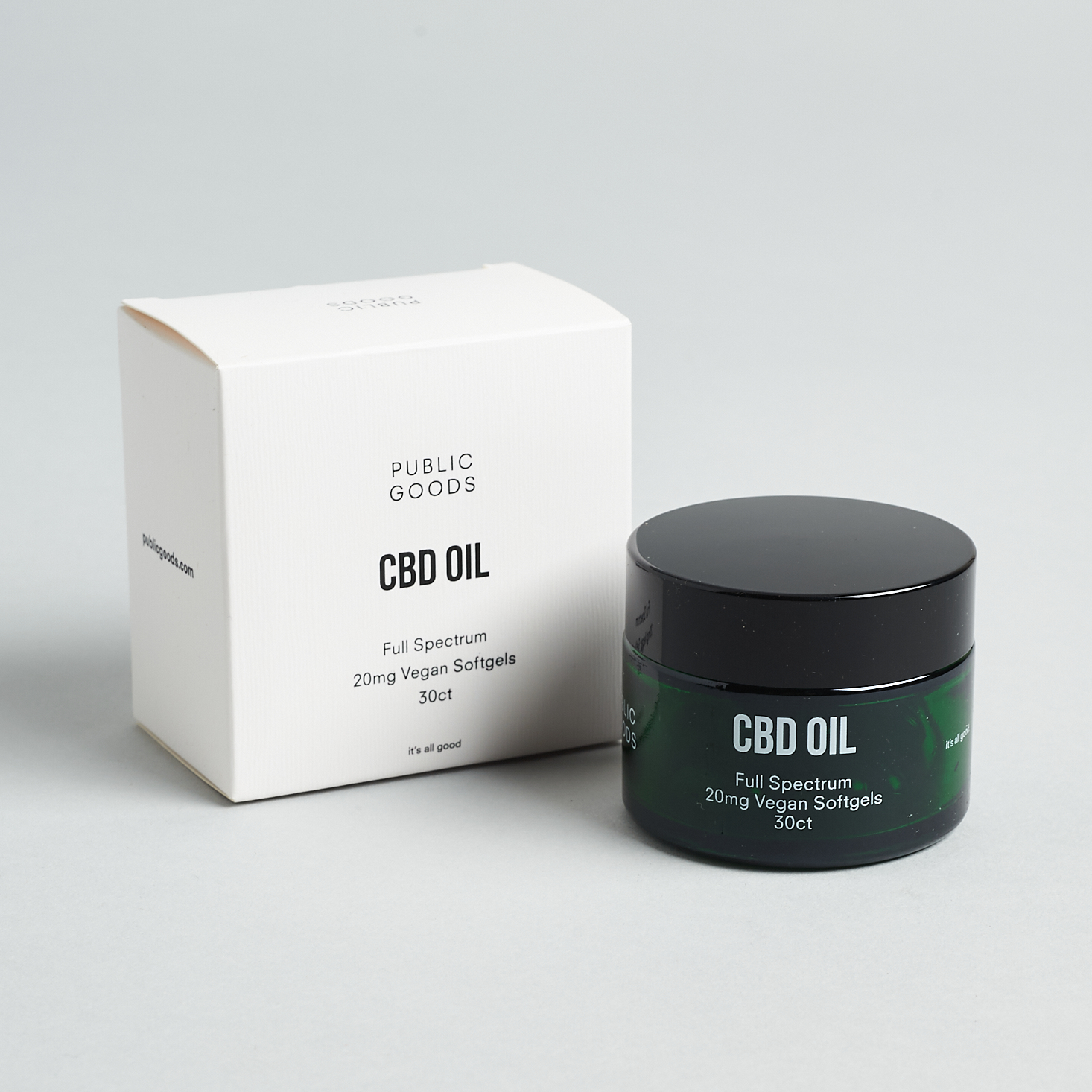 Organic CBD Oil Capsules from Public Goods