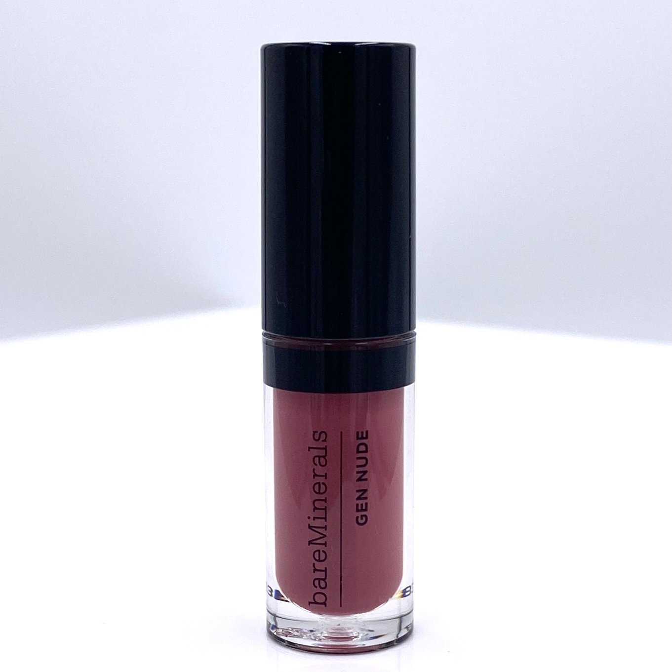 BareMinerals Gen Nude Patent Lip Lacquer in Pout Front for Birchbox March 2021