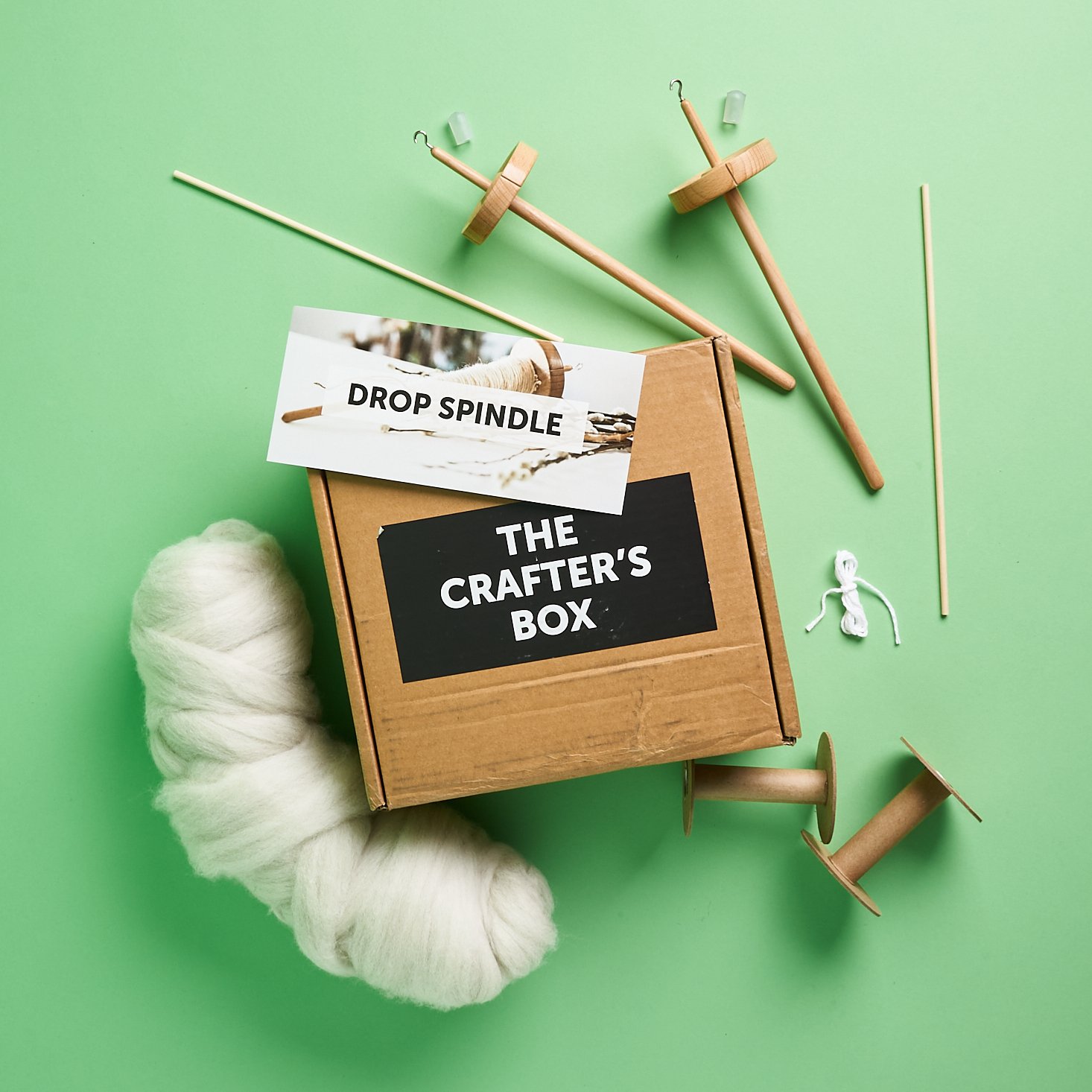 The Crafter’s Box Review – Making Yarn with ‘Drop Spindle’