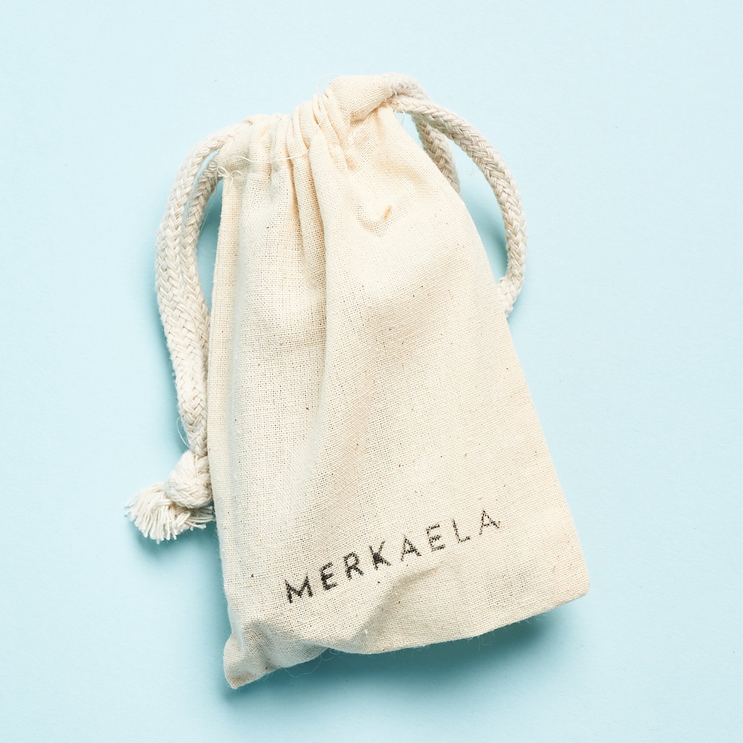 Drawstring pouch from Merkaela Winter 2021