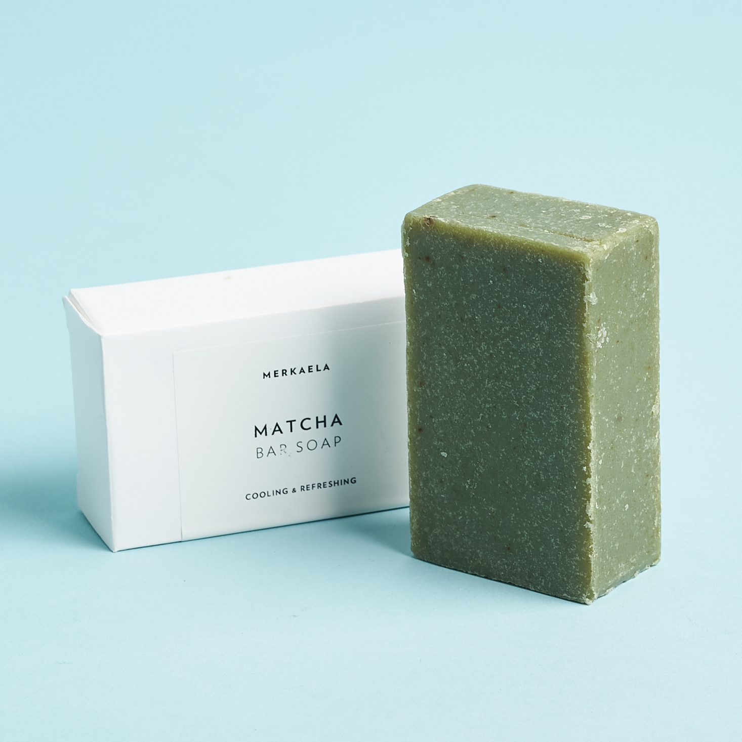 Matcha soap bar from Merkaela Winter 2021