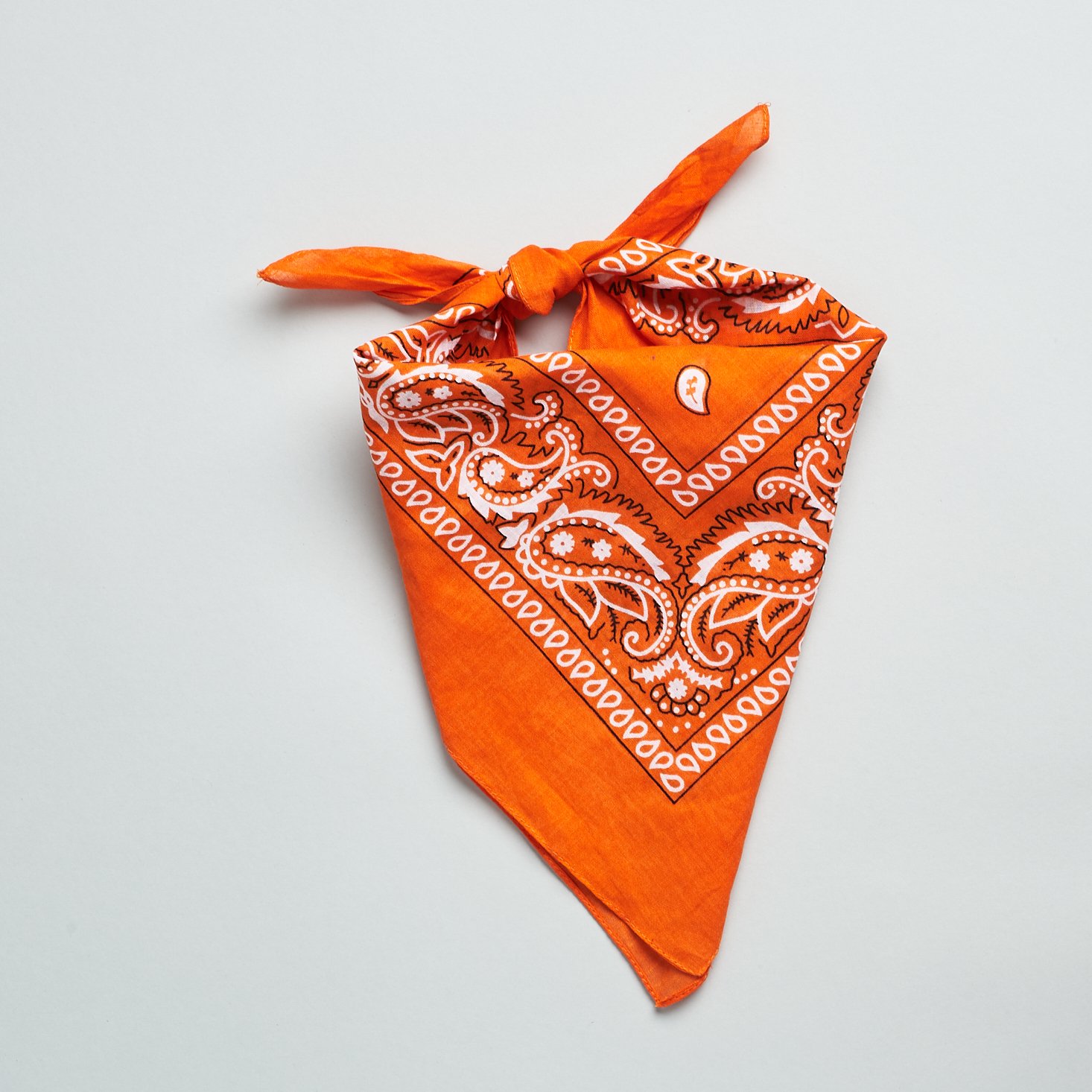 orange bandana from PostBox April 2021