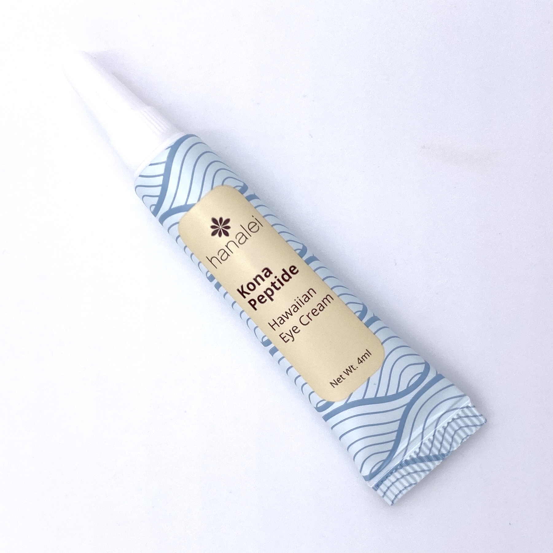 The bottle for Hanalei Company Kona Peptide Hawaiian Eye Cream from the Ipsy Glam Bag May 2021.