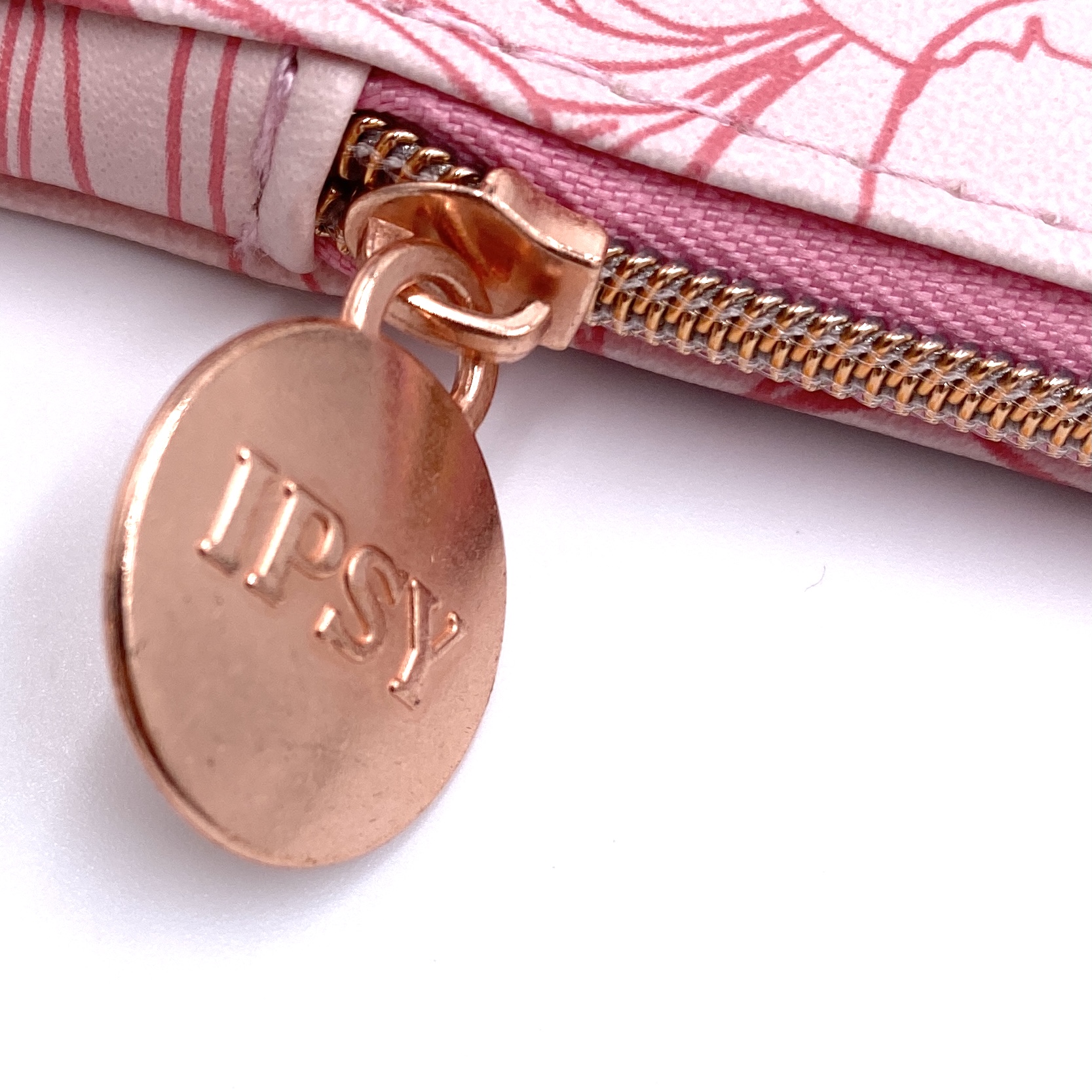 The metallic hardware of the bag from Ipsy Glam Bag May 2021.