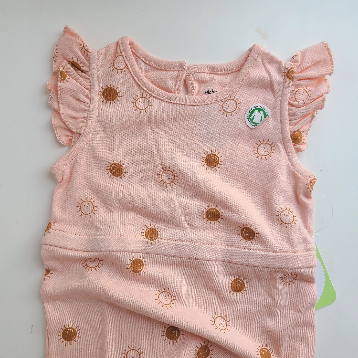 Suprisly May 2021 pink jumper with ruffle sleeves