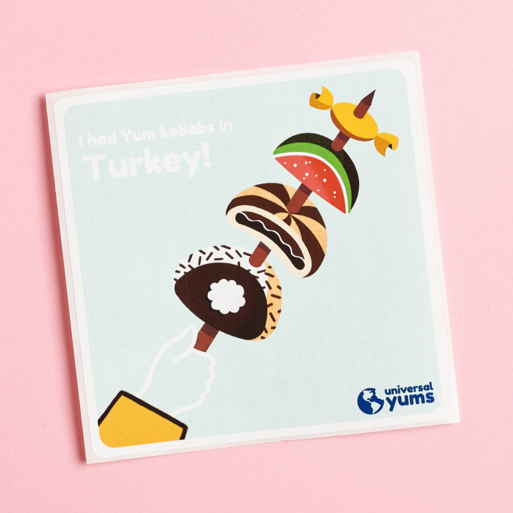 STicker Outside of Box Universal Yums Turkey Box 2021