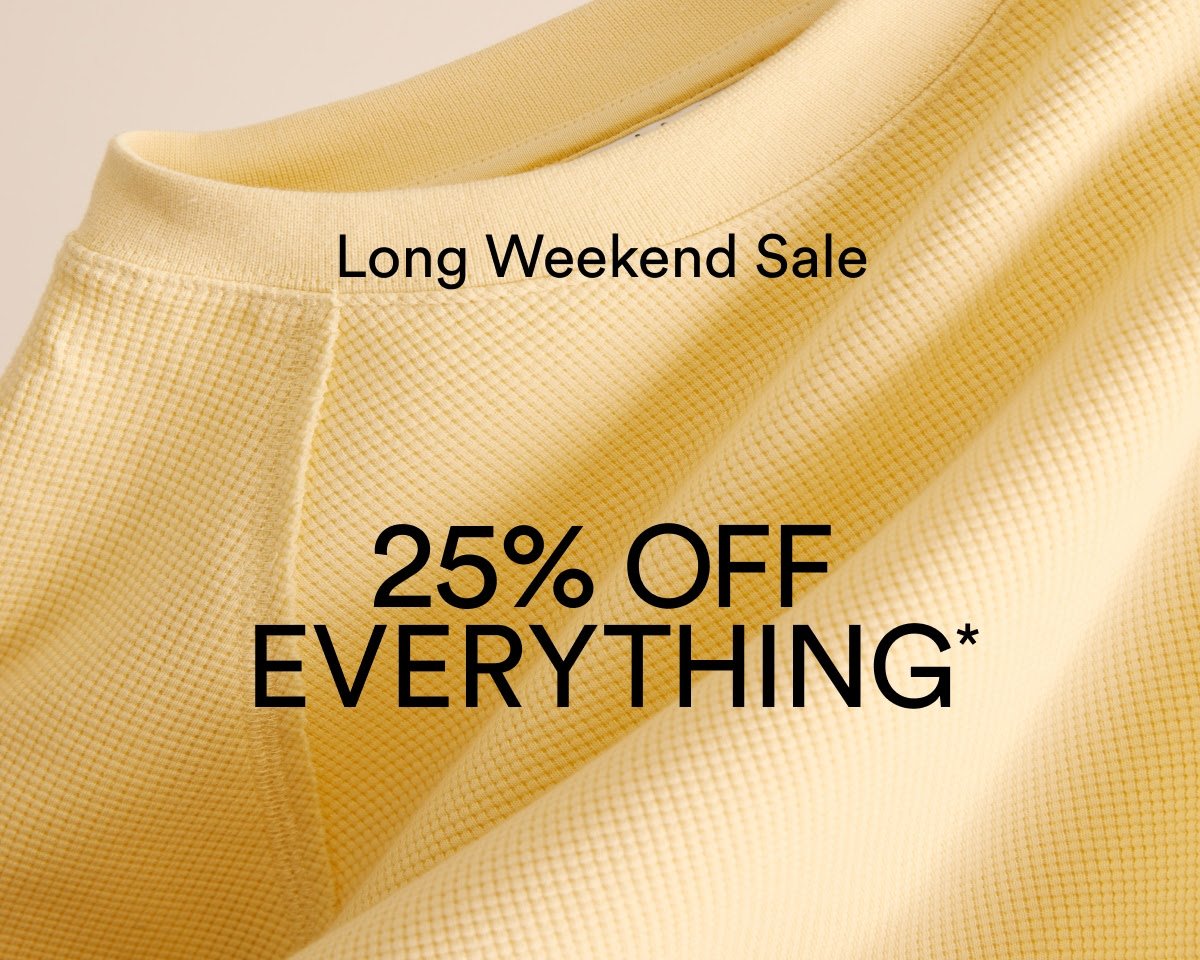 Frank and Oak Memorial Day Weekend Sale – 25% Off Sitewide