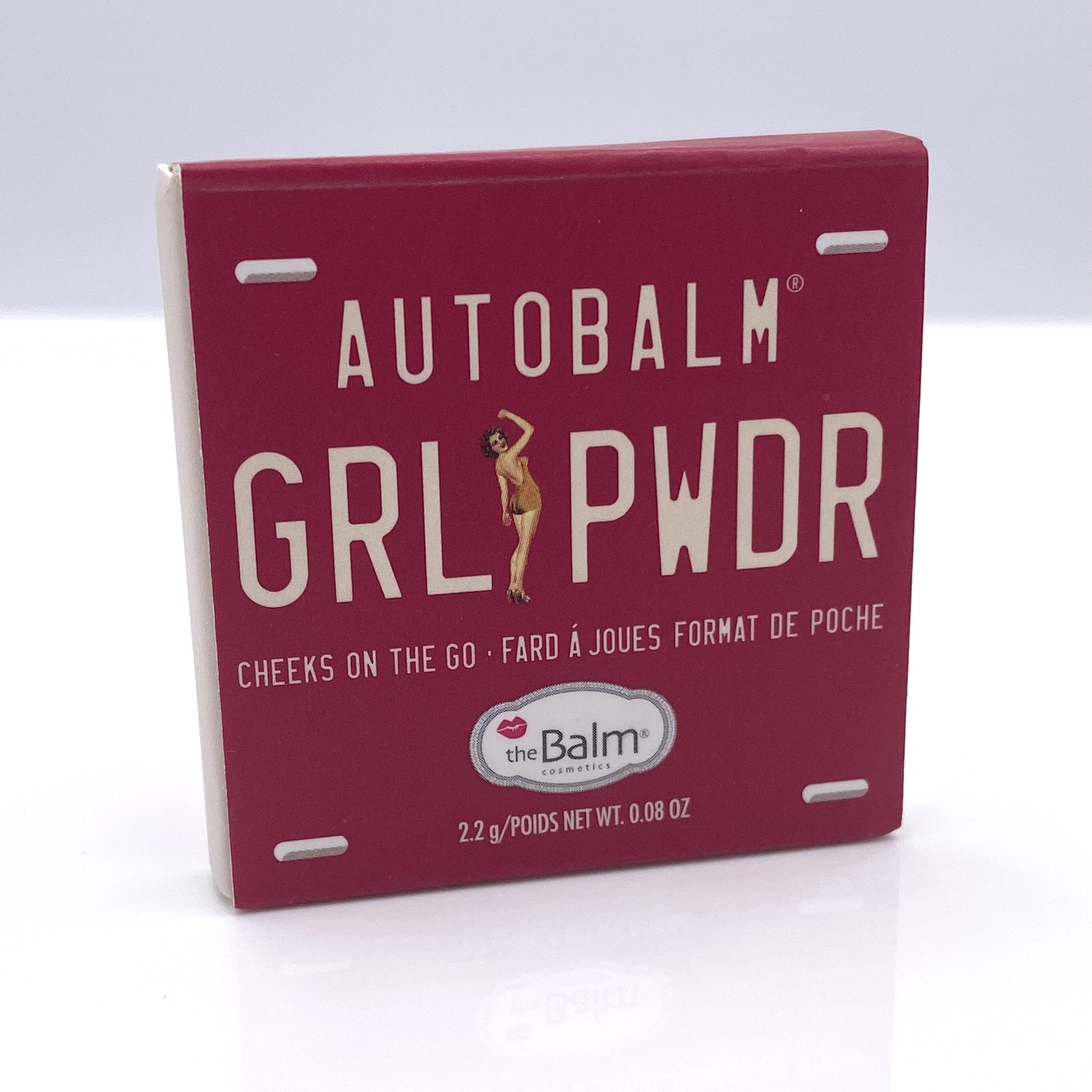 Front of THEBALM COSMETICS AUTOBALM GRL PWDR in Bourbon for Ipsy Glam Bag June 2021