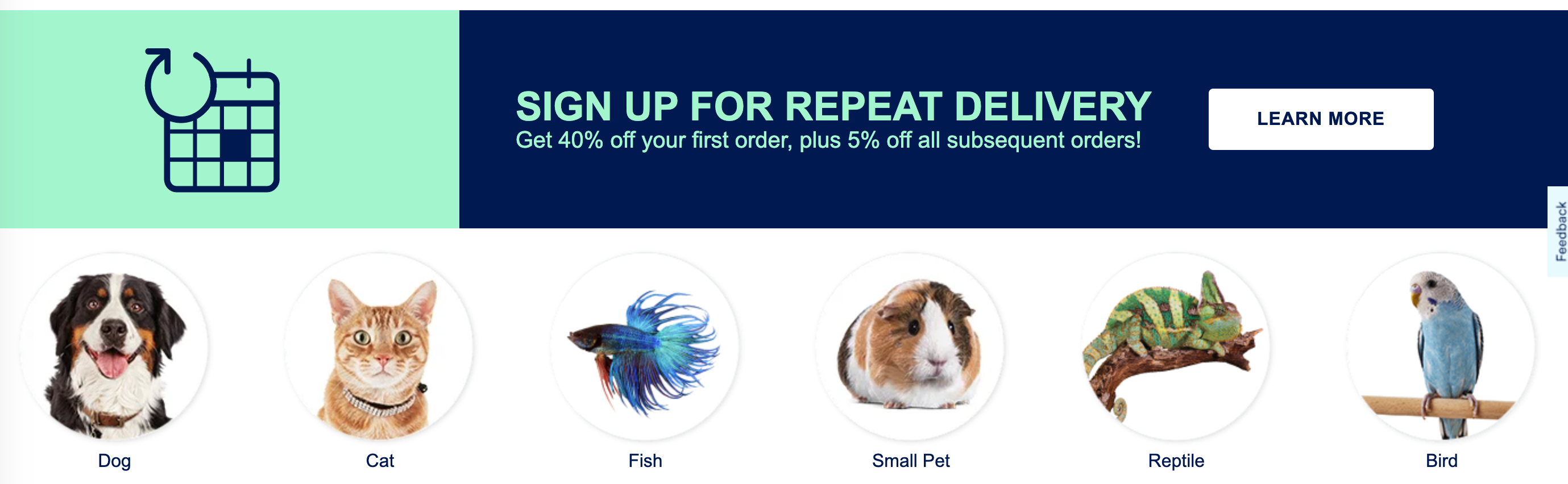 Petco Repeat Delivery Deal – 40% Off First Order + 5% Off Future Orders