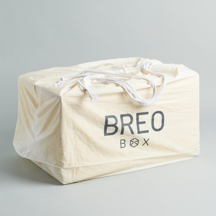 Breo Box Summer June 2021 box in dust bag