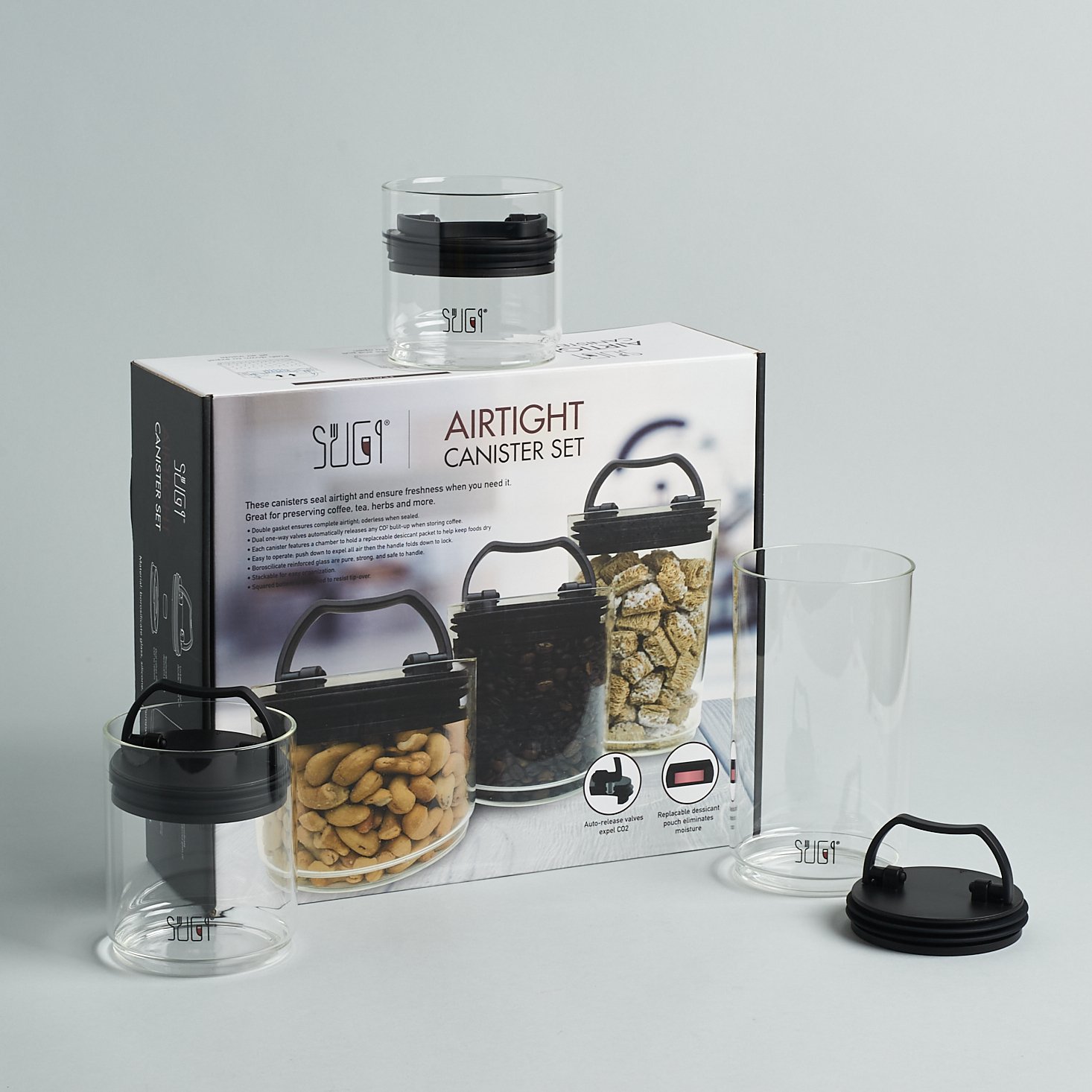 Breo Box Summer June 2021 airtight cannisters