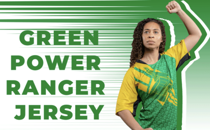 power rangers green power ranger jersey