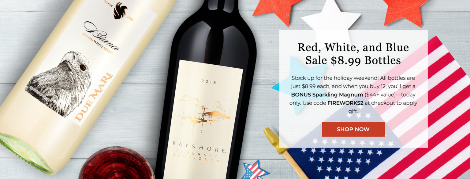 Wine Insiders Red, White, and Blue Sale is Here! MSA