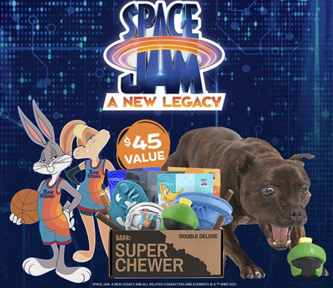 BarkBox Super Chewer Space Jam Box — Spoilers for July 2021