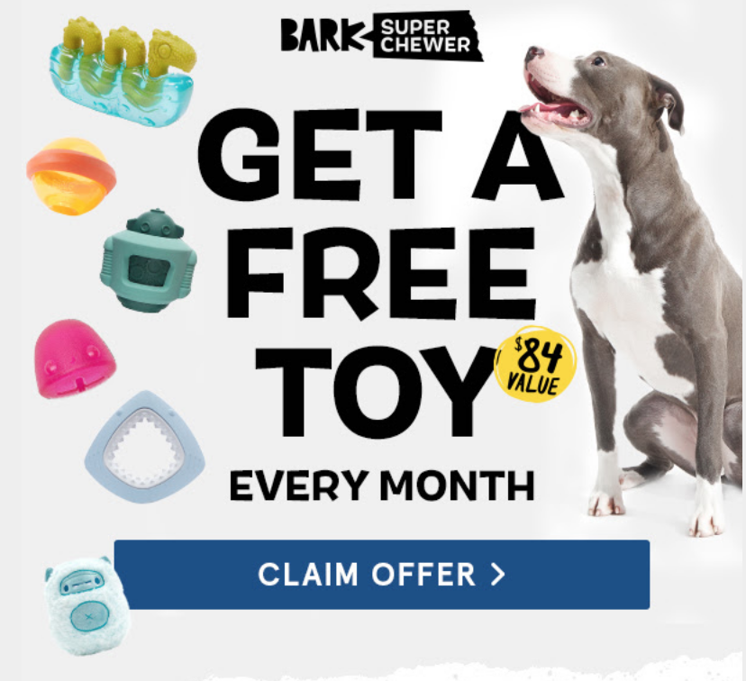 Free Toys From Barkbox Super Chewer