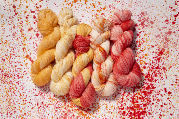skeins of yarn from knitcrate