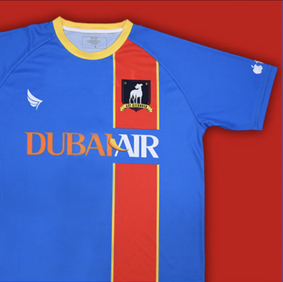 afc richmond jersey with dubai air on the front