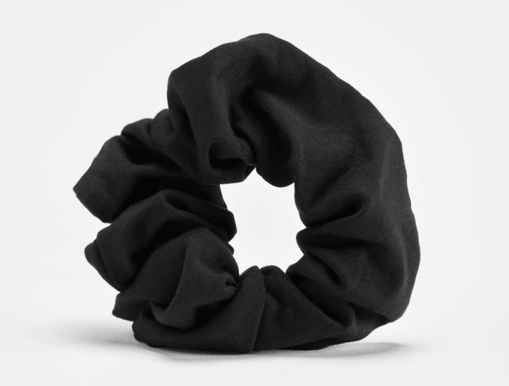 blackout black scrunchie