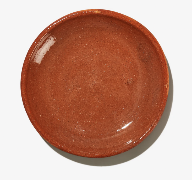 orange Barro Plate on white background