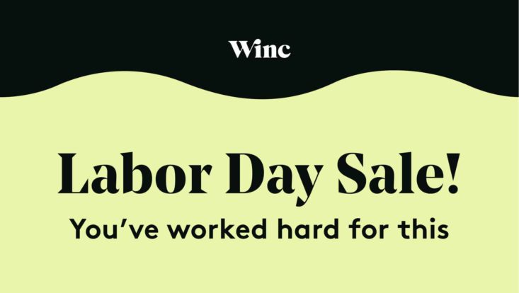 Winc gif about Labor Day sale