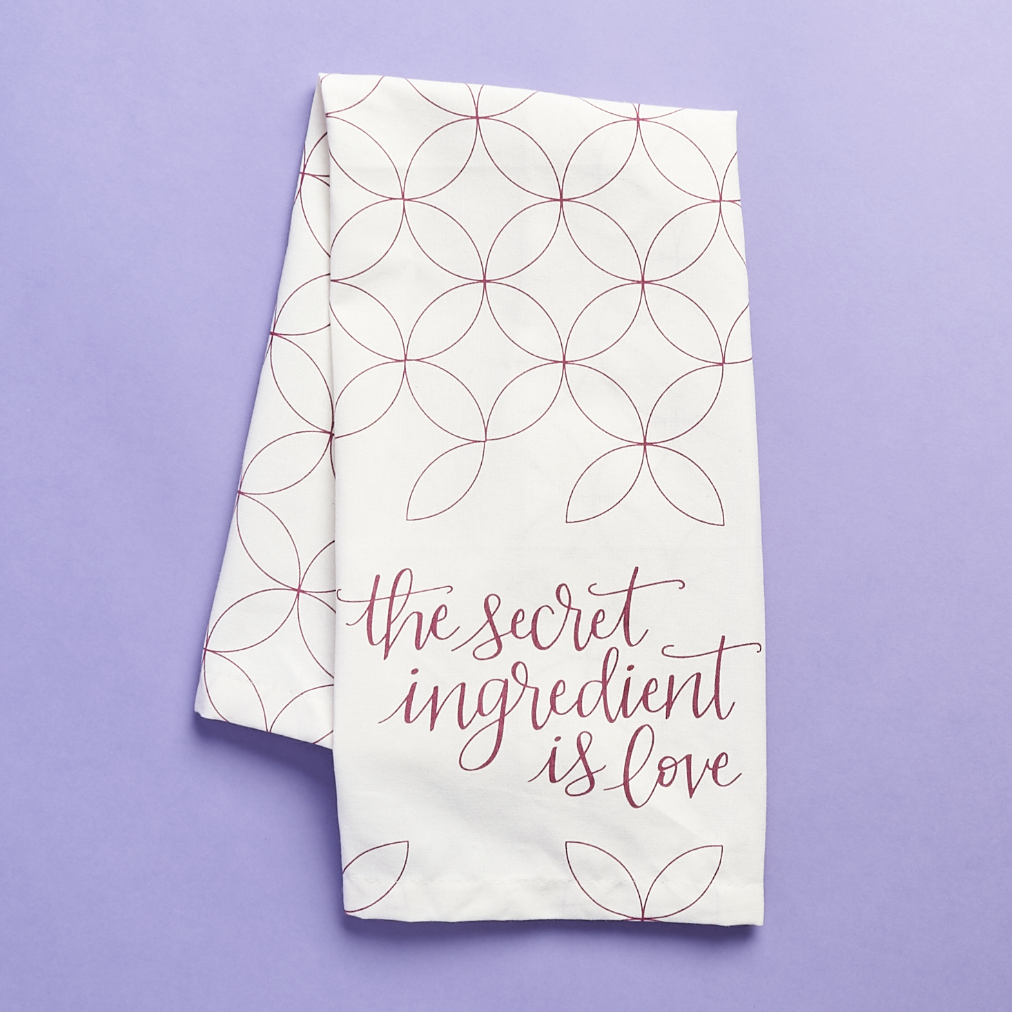 Erin Condren tea towel folded