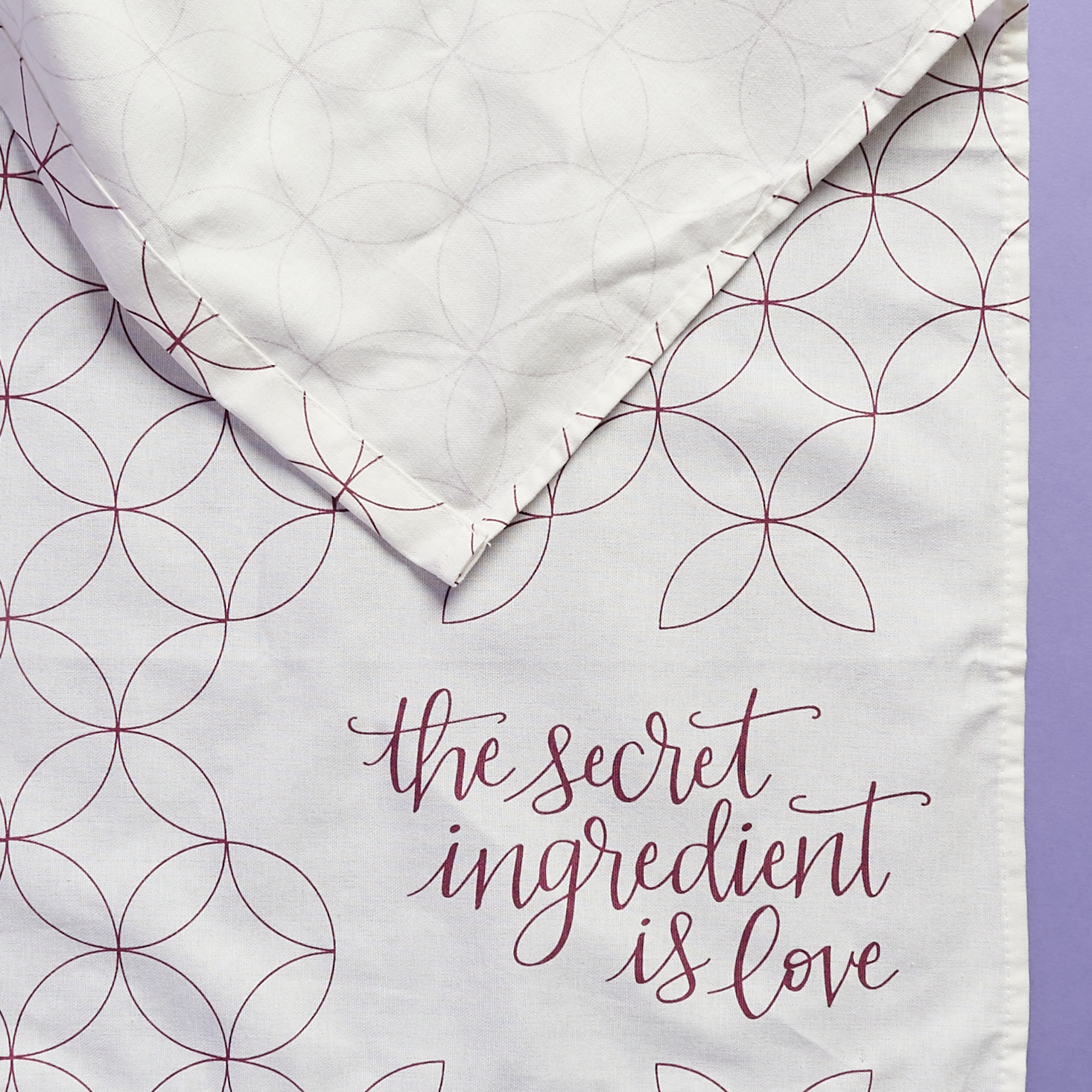 Erin Condren tea towel close up