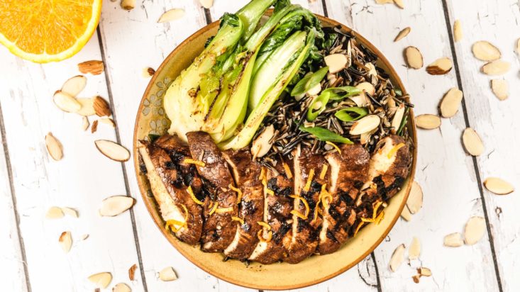 photo of Home Chef meal, tilapia and bok choy