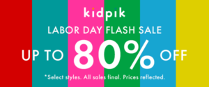 Kidpik: 80% Off Labor Day Flash Sale