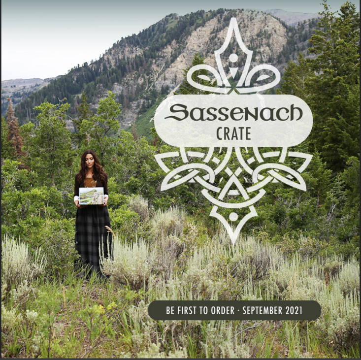 Sassenach Special Edition Crate with woman standing in the Scottish Highlands