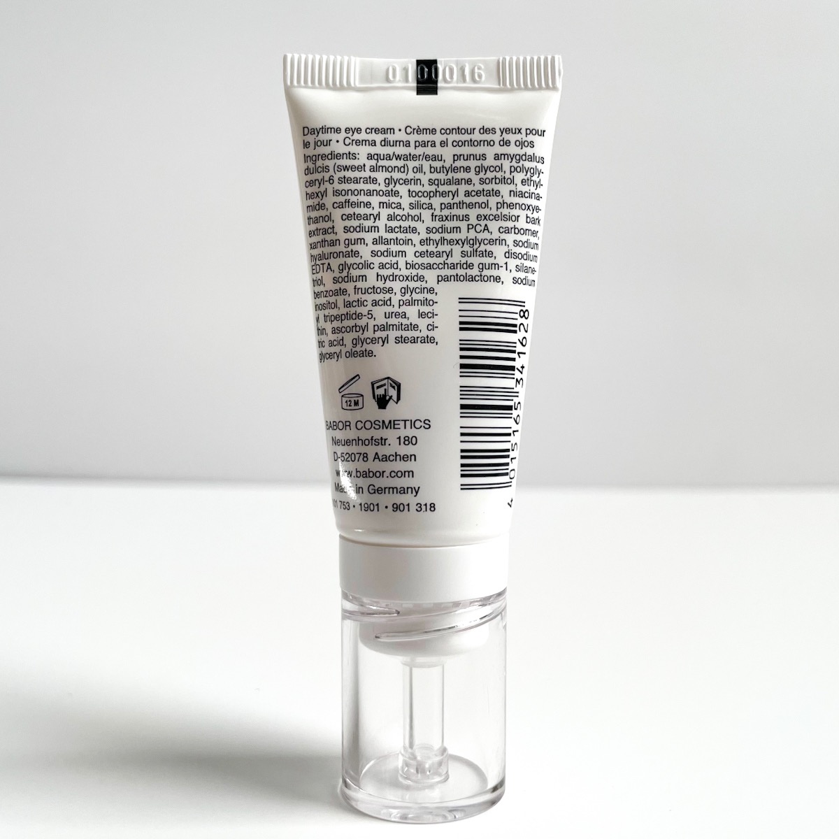 alternate view of eye cream showing ingredients