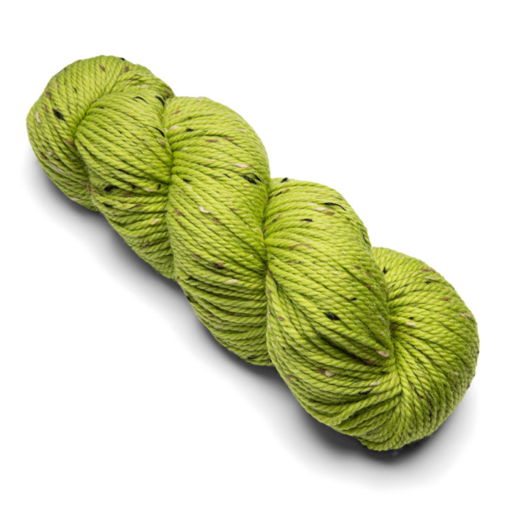 skein of wool in apple picking green