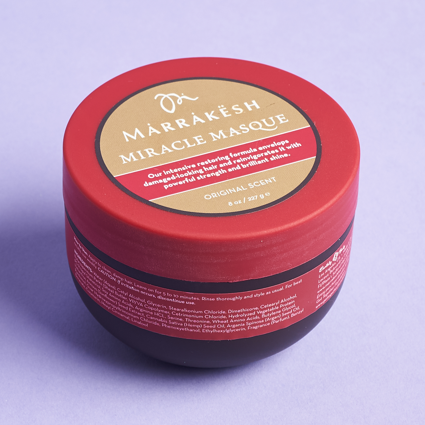 Front of Marrakesh Miracle Hair Masque for Bombay and Cedar Lifestyle Box July 2021