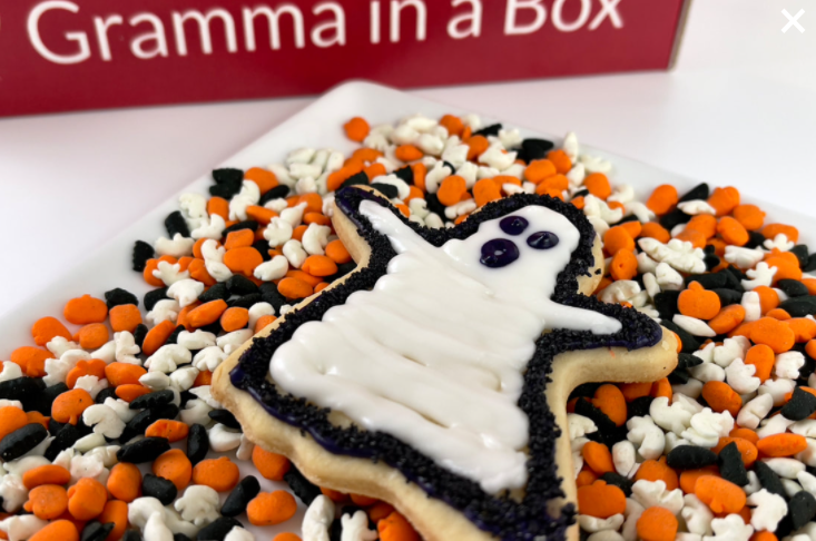 Photo of ghost cookie from Gramma in a Box