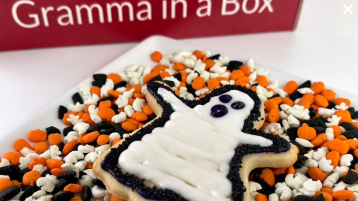 Photo of ghost cookie from Gramma in a Box
