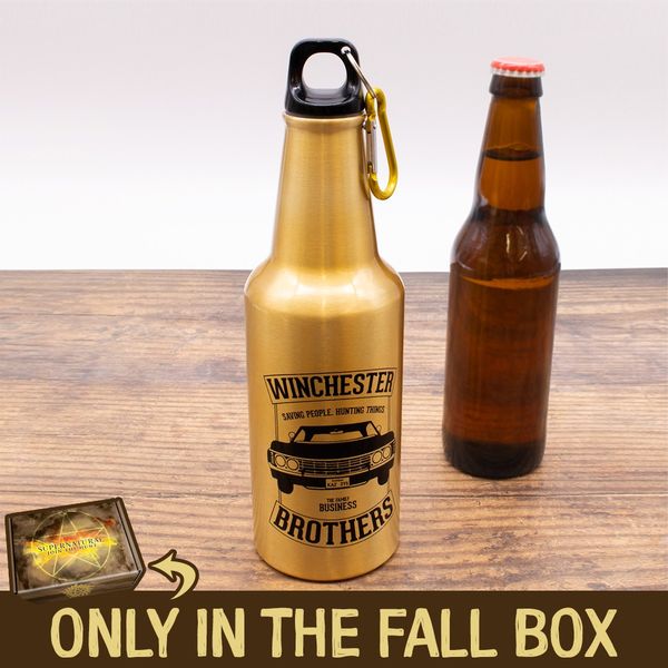 supernatural water bottle and beer