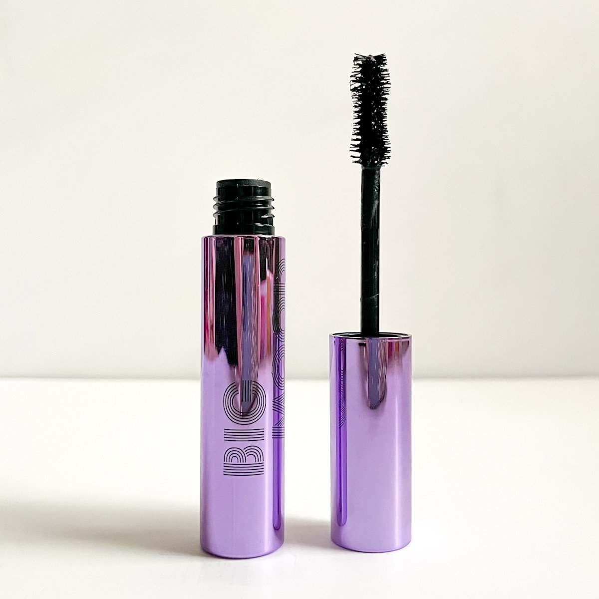 opened mascara showing fluffy wand