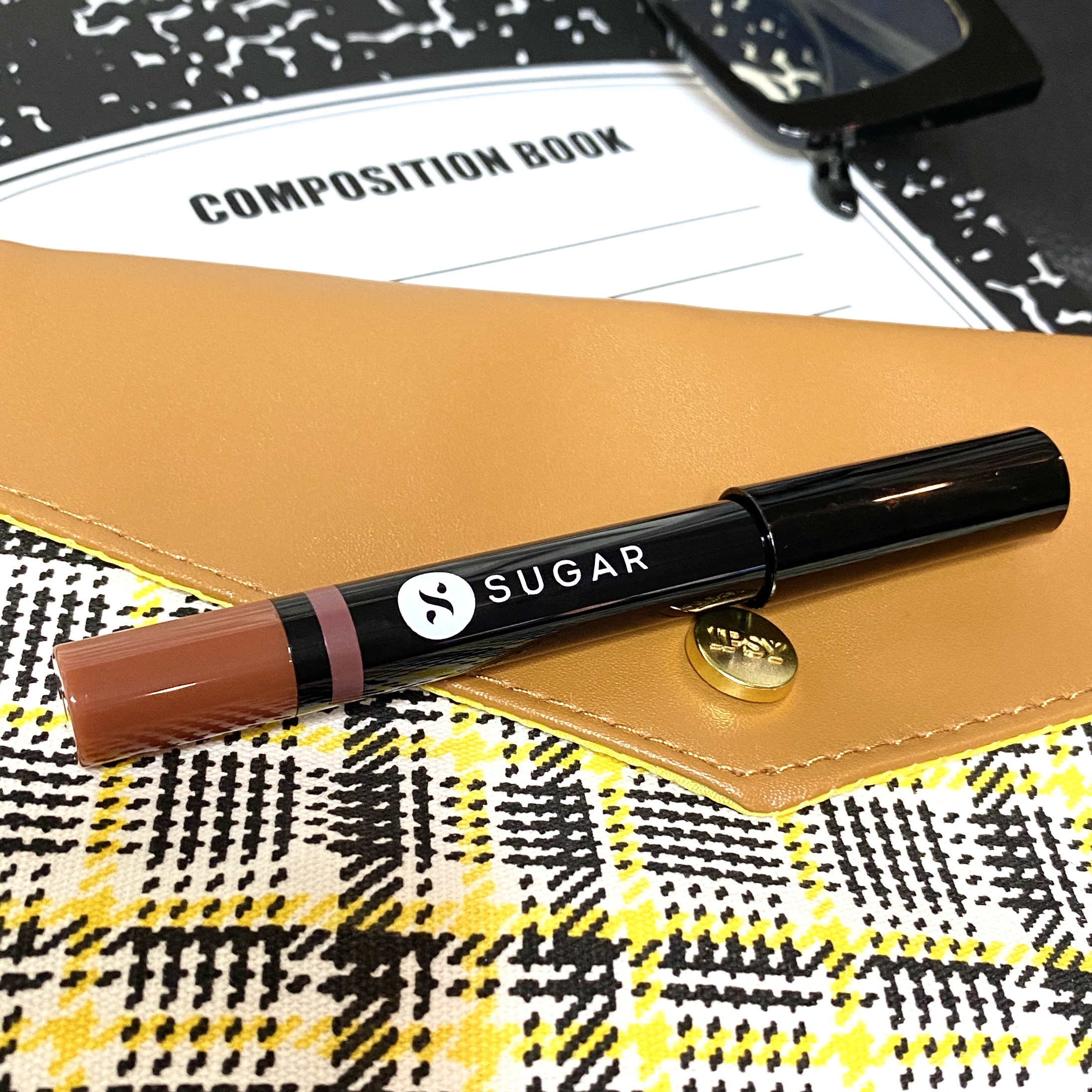 Front of Sugar Cosmetics Plush Crush Creme Crayon in Bourbon Bree for Ipsy Glam Bag September 2021