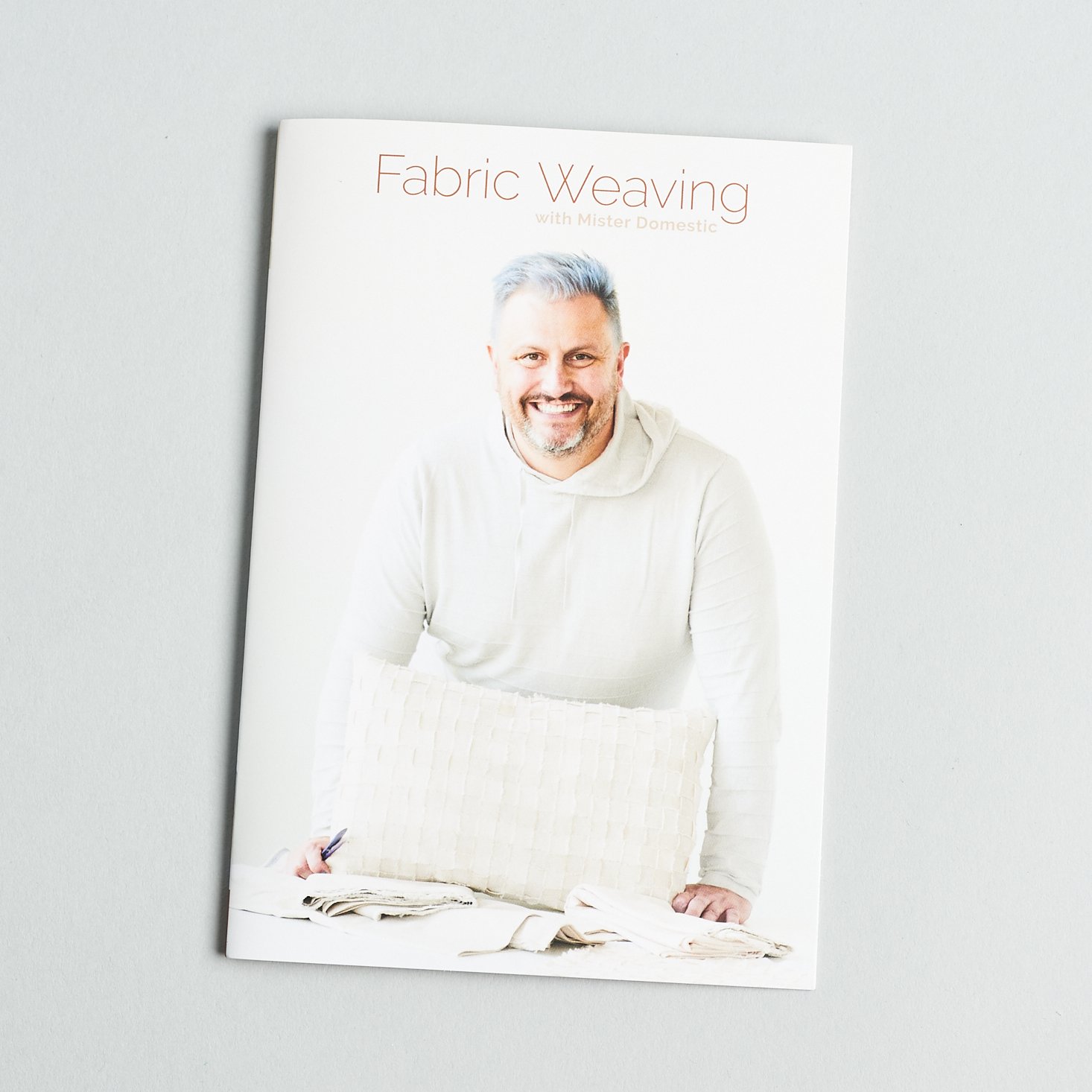 front of fabric weaving pamphlet