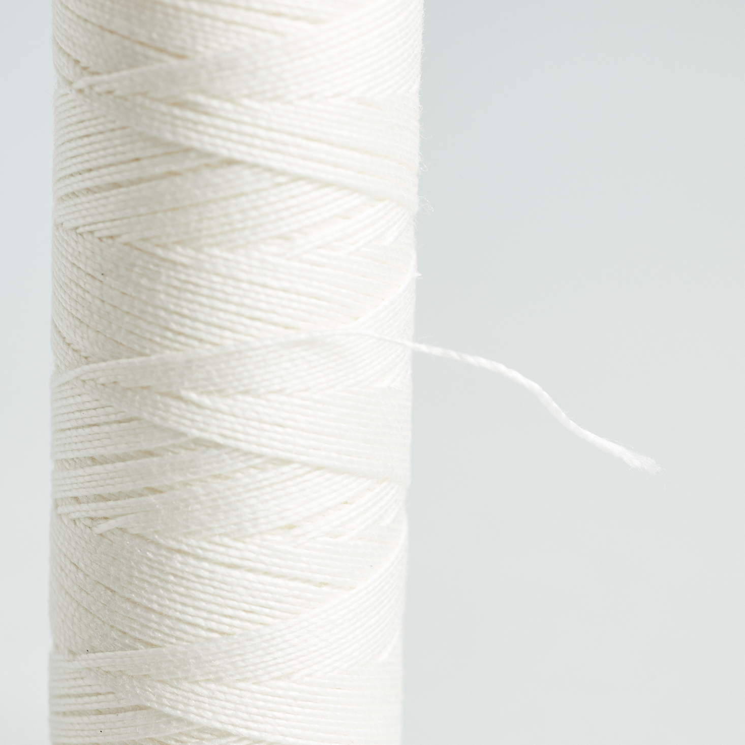 close up of thread