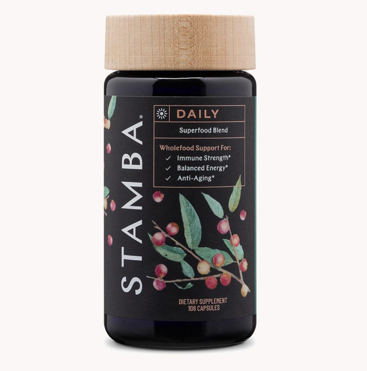  DAILY Immune + dietary supplement bottle by STAMBA