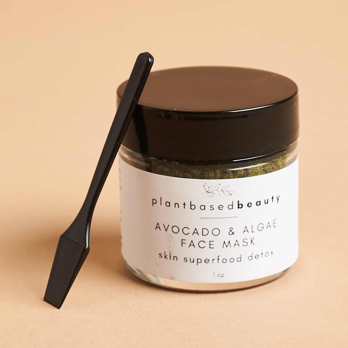 Front of Plant Based Beauty Avocado + Algae Face Mask for Nourish Beauty Box October 2021