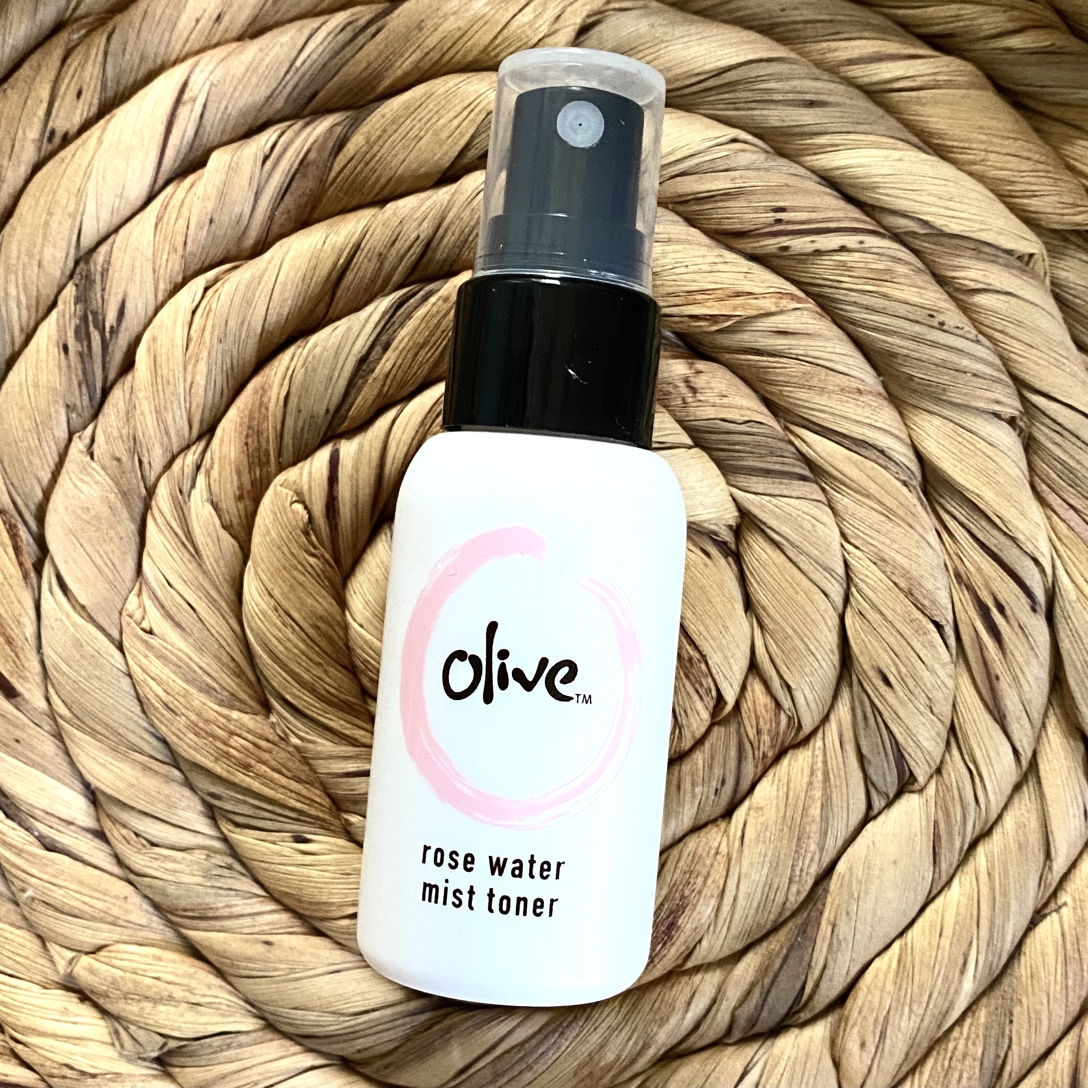 Front of Olive Natural Skincare Rose Water Mist Toner for Cocotique September 2021