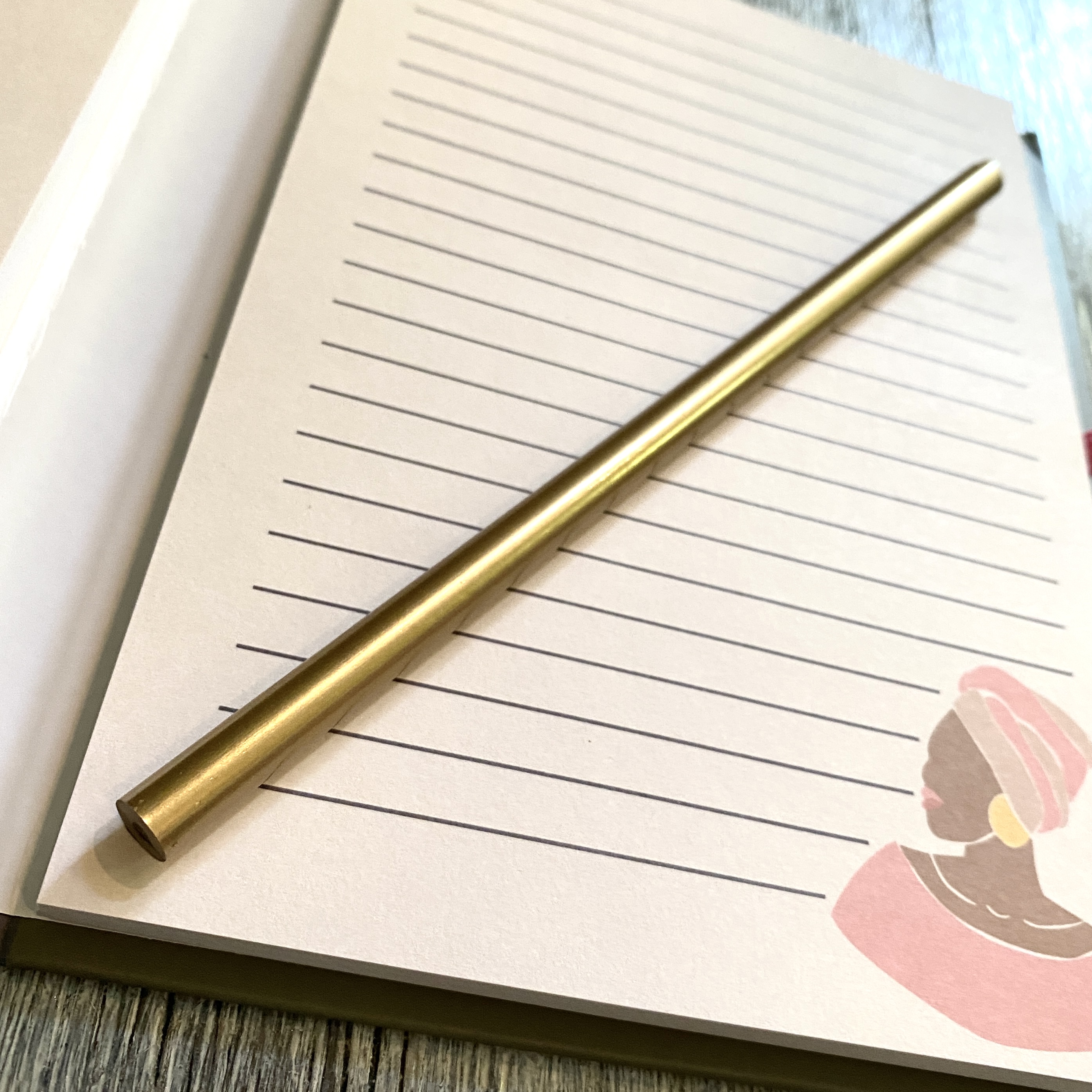 Closeup of Stationery Set for Brown Sugar Box September 2021