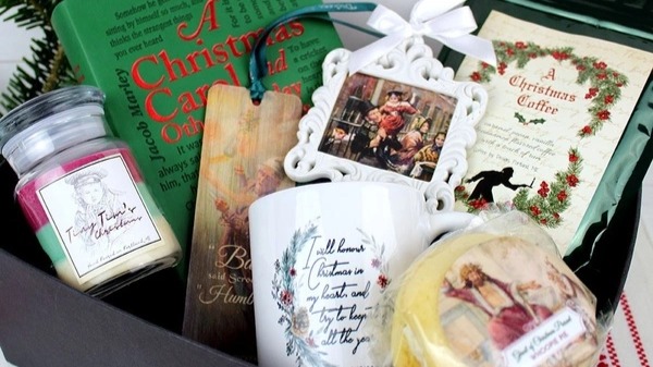 Photo of Christmas Carol box and contents