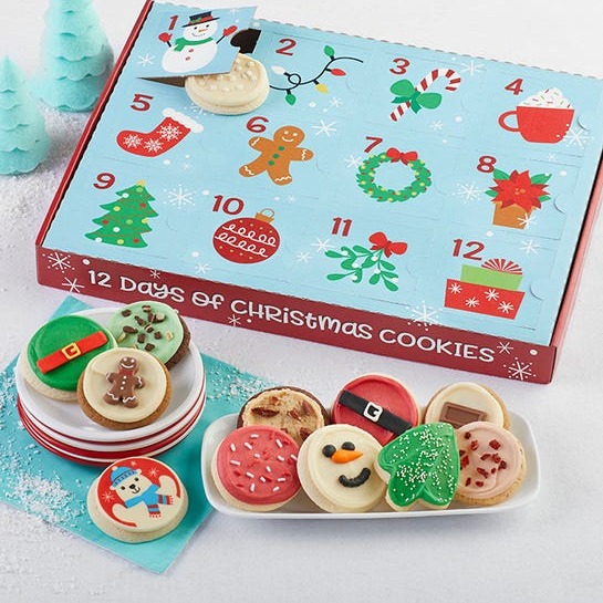 Cheryl’s Cookies: 2021 12 Days of Christmas Advent Calendar Box