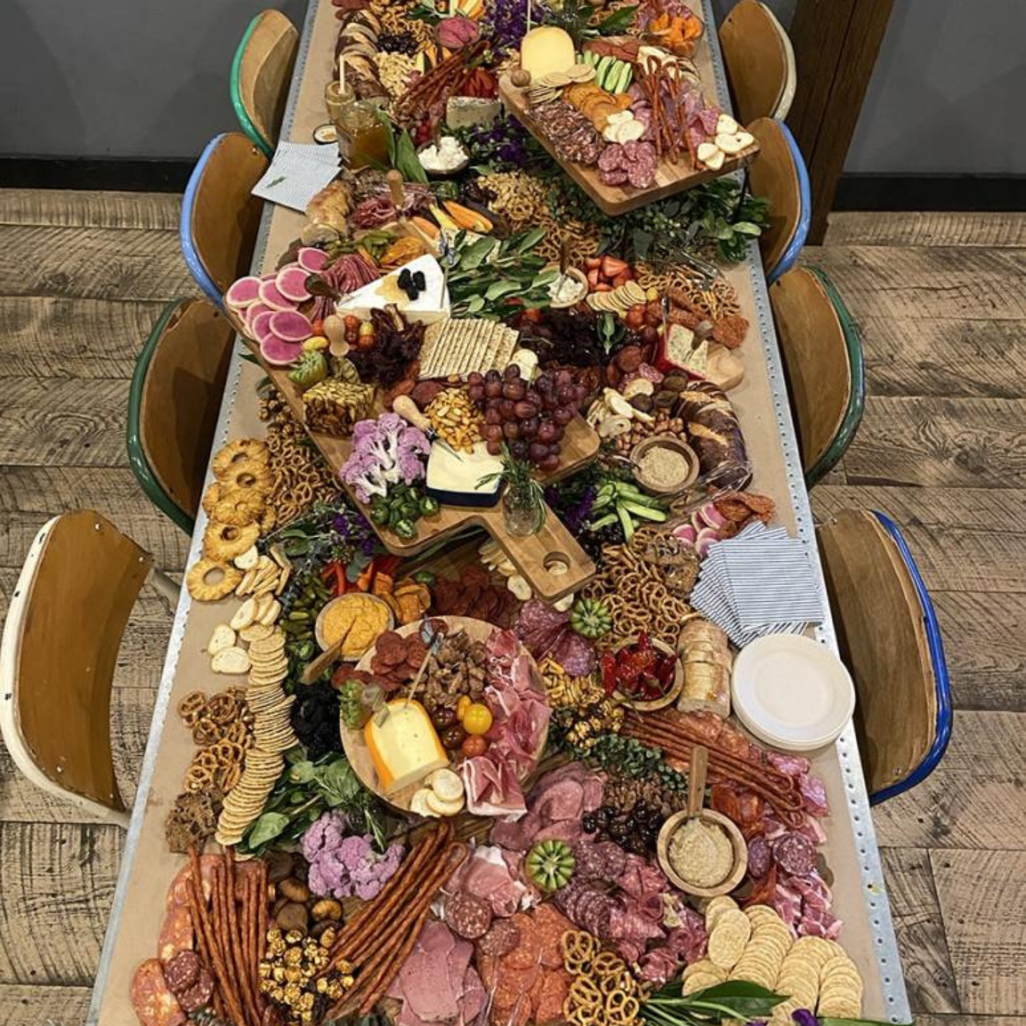 Charcuterie grazing table